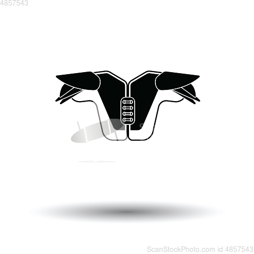 Image of American football chest protection icon
