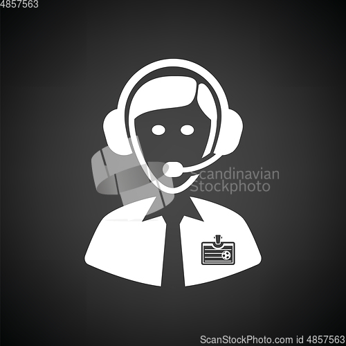 Image of Soccer commentator icon
