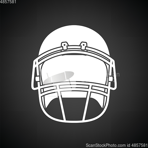 Image of American football helmet icon