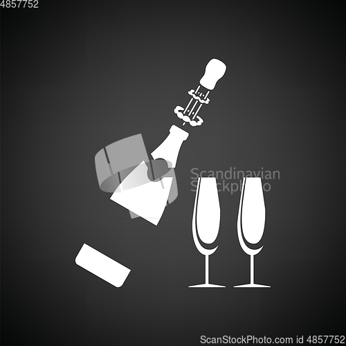 Image of Party champagne and glass icon