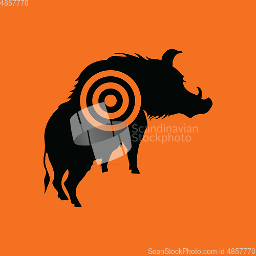 Image of Boar silhouette with target icon