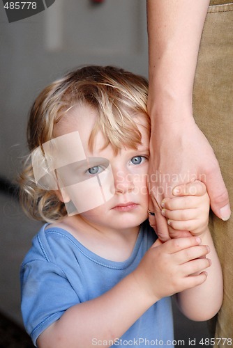 Image of A boy with his mammy