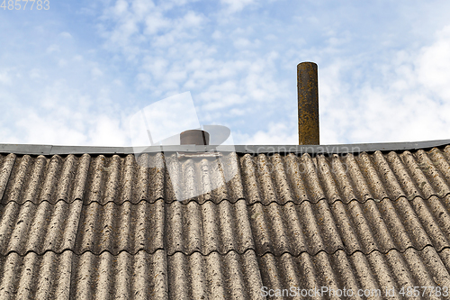 Image of Old slate on the roof