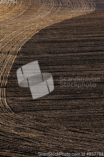 Image of plowed soil field