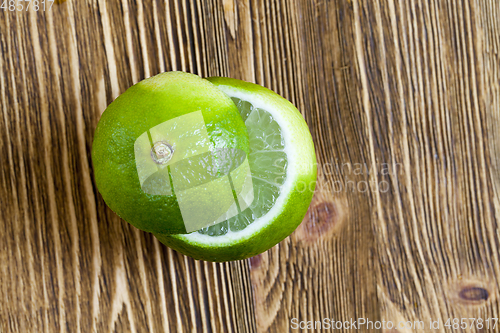 Image of Green lime, close-up