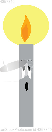 Image of A candle vector or color illustration