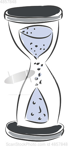 Image of Simple vector illustration on white background of a hour glass