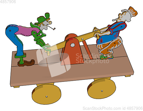 Image of A beautiful toy vector or color illustration