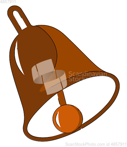 Image of Big bell vector or color illustration