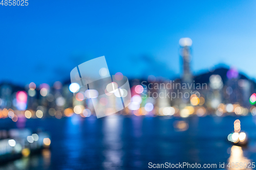 Image of Blur view of Hong Kong