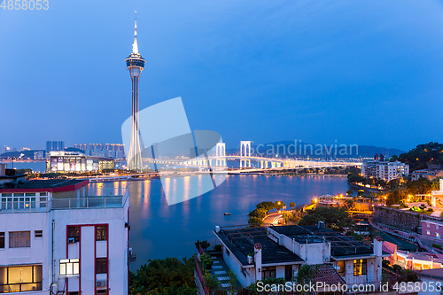 Image of Macao city at night