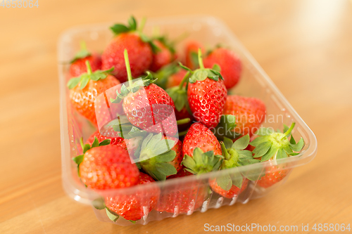 Image of Ripe Strawberry in a box