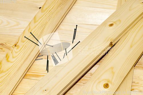 Image of boards and nails