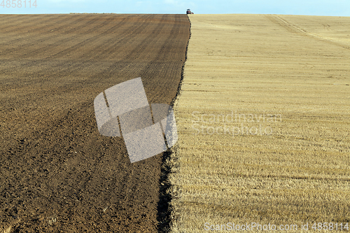 Image of half plow field