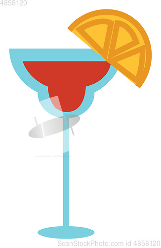 Image of An alcoholic cocktail made with tequila called margarita vector 