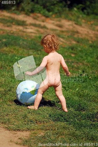 Image of Little boy with a ball