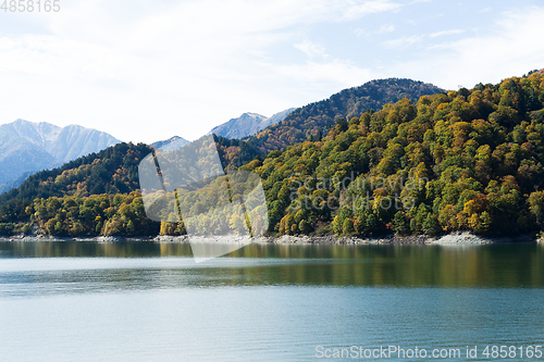 Image of Water lake in Kurobe Dam