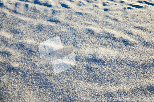Image of Snow drift closeup