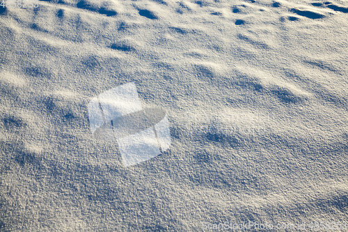 Image of Snow drift closeup