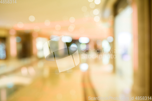 Image of Blurred image of shopping mall