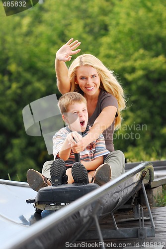 Image of On the bobsled run