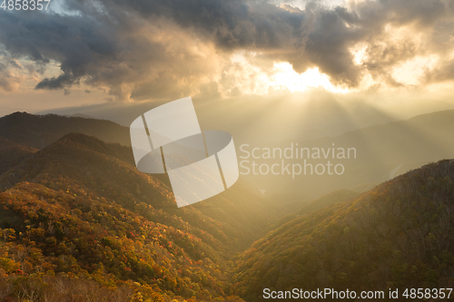 Image of Sunset in Mountain