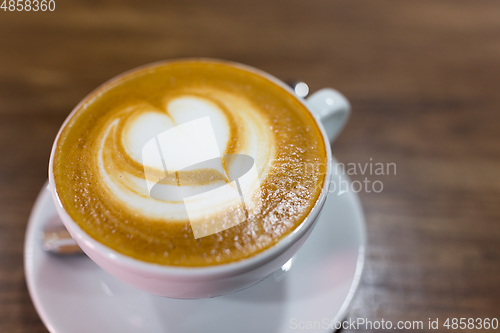 Image of Coffee cup latte art