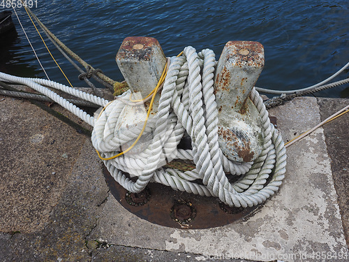Image of Mooring bollard for boats