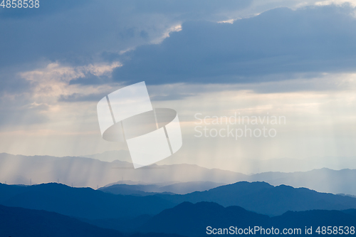 Image of Mountain and sunlight