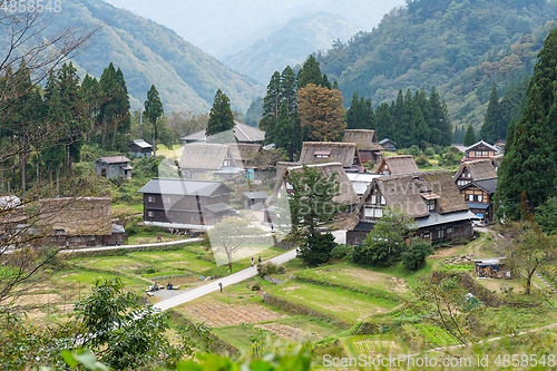 Image of Traditional Japanese old village in Shirakawago of Japan