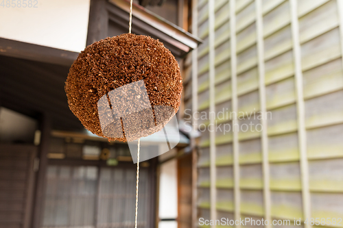 Image of Japanese wine house with Cedar ball