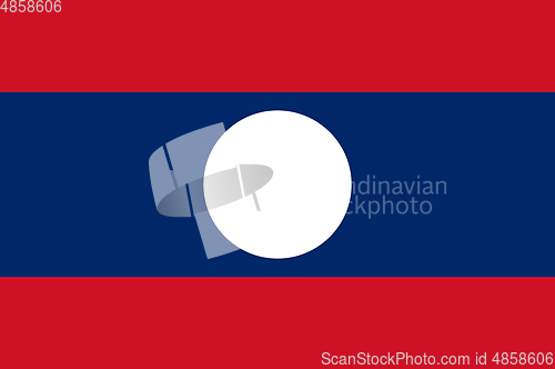 Image of Colored flag of Laos