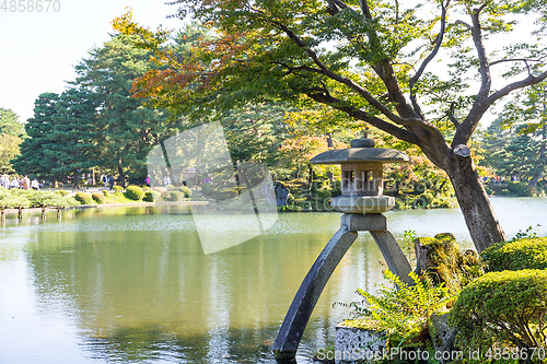 Image of Kenrokuen Beautiful garden in Kanazawa City