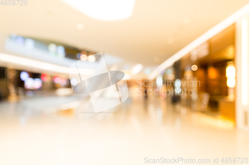 Image of Abstract blur shopping mall store interior for background