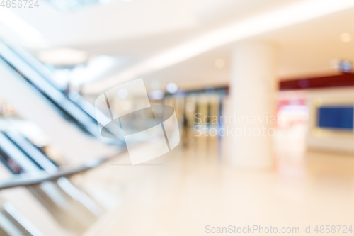 Image of Blurred shopping mall background