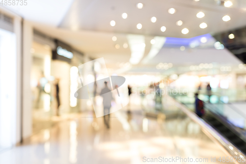 Image of Abstract blur shopping mall and retail store