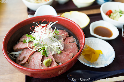 Image of Japanese beef rice bowl
