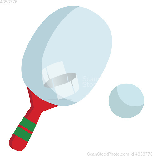 Image of Table tennis ping pong set - bats and balls set vector or color 
