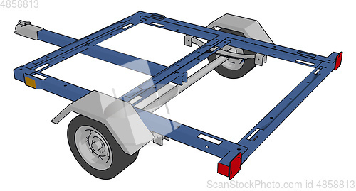 Image of The trailer vector or color illustration