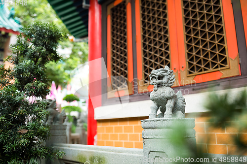 Image of Traditional Chinese stone lion