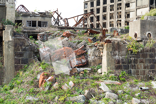 Image of Hashima Island in Nagasaki city of Japan