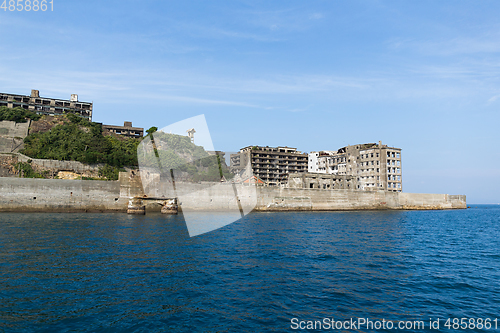 Image of Abandoned Battleship island in Nagasaki