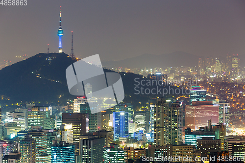 Image of Korea city at night