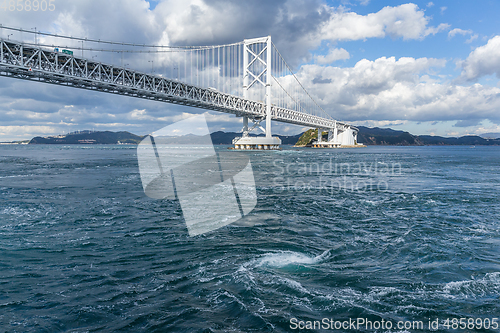 Image of Onaruto Bridge and Whirlpool in Japan