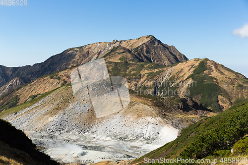 Image of Natural onsen in tateyama of Japan