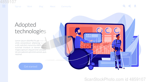 Image of Assistive technology concept landing page