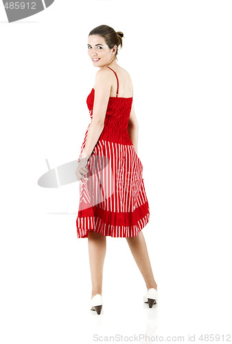 Image of Woman in red