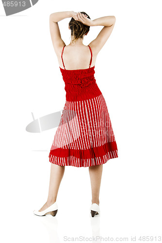 Image of Woman in red
