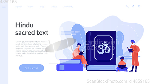Image of Hinduism concept landing page.