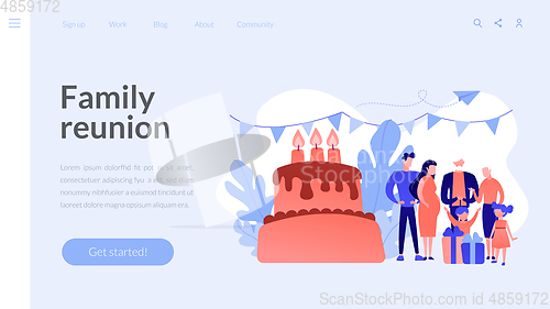 Image of Family tradition concept landing page.